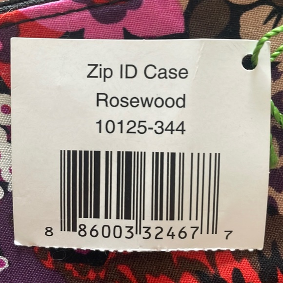 Vera Bradley Zip ID Case with key ring - Picture 4 of 4